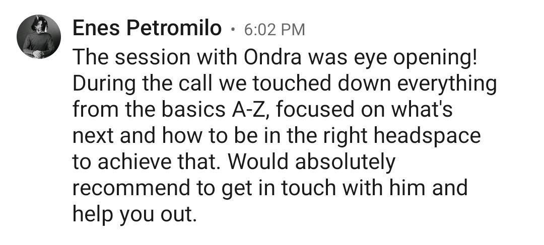 Testimonial from Enes