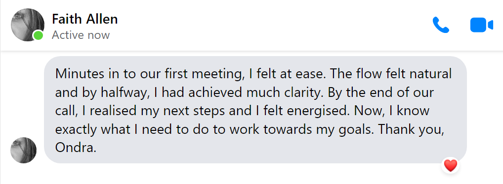 Testimonial from Faith